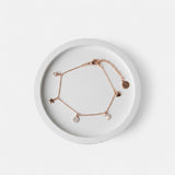 Fine | Rose Gold CZ Charm Bracelet