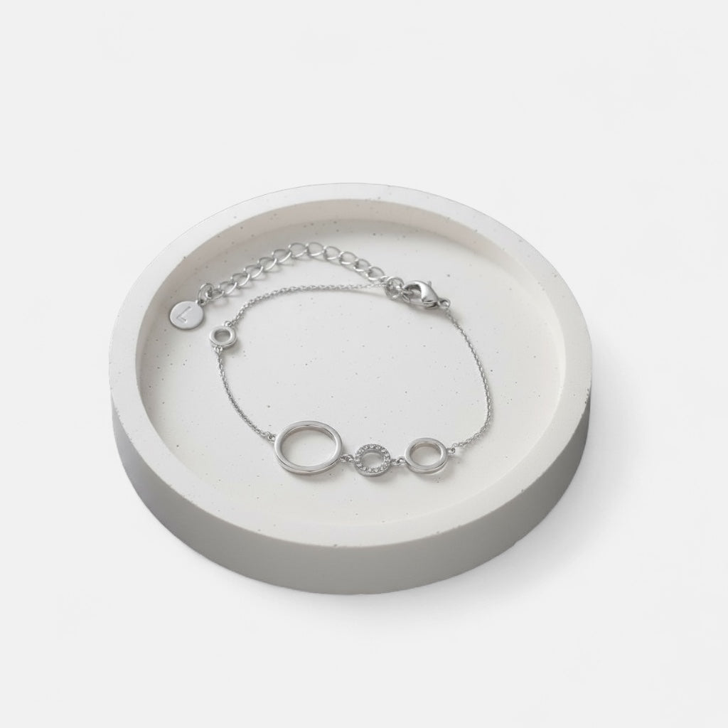 Fine | Silver 3 Ring Bracelet
