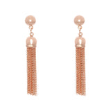 Fine | Rose Gold Tassel Earring