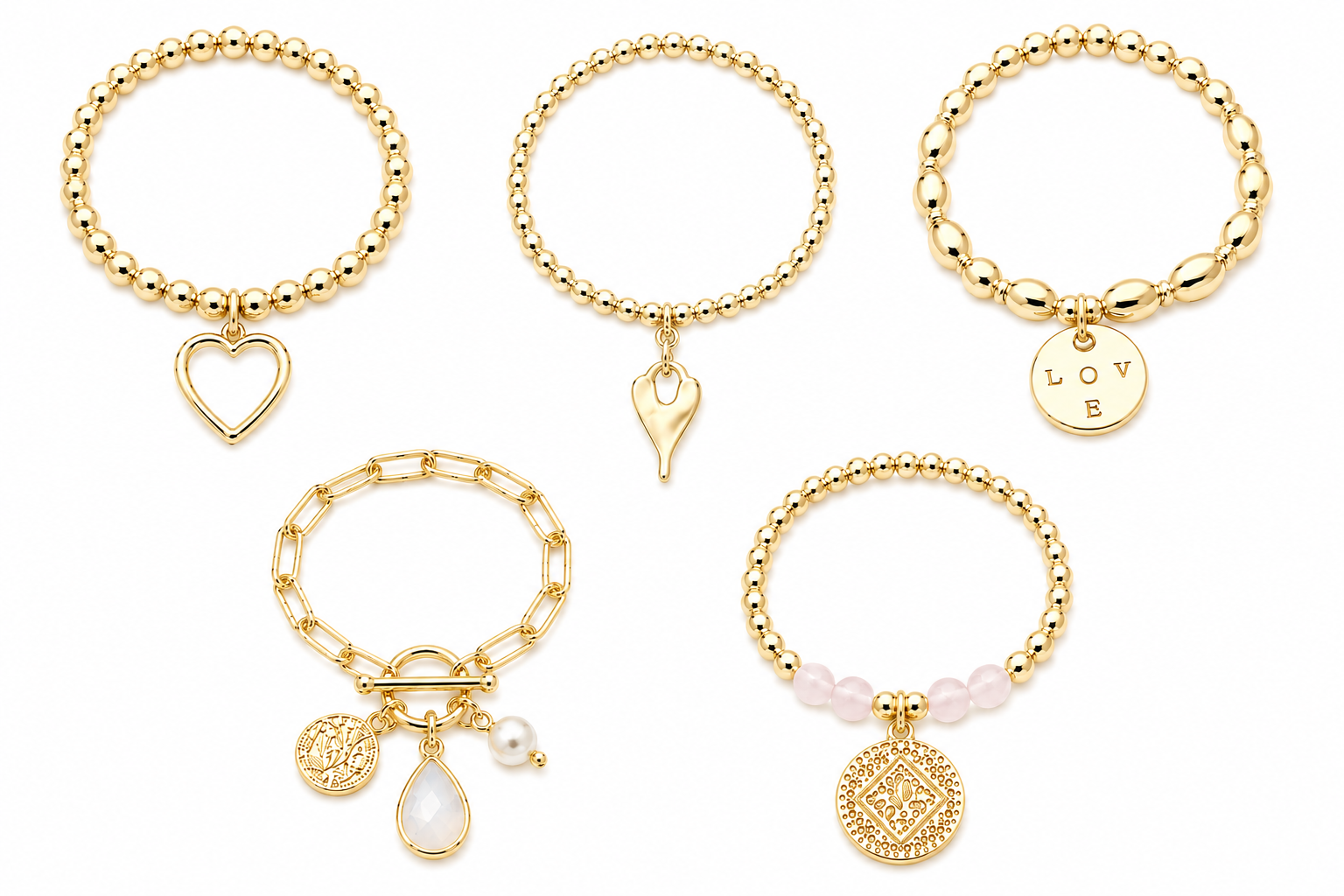 Mystery Pack | x5 BRACELETS | GOLD