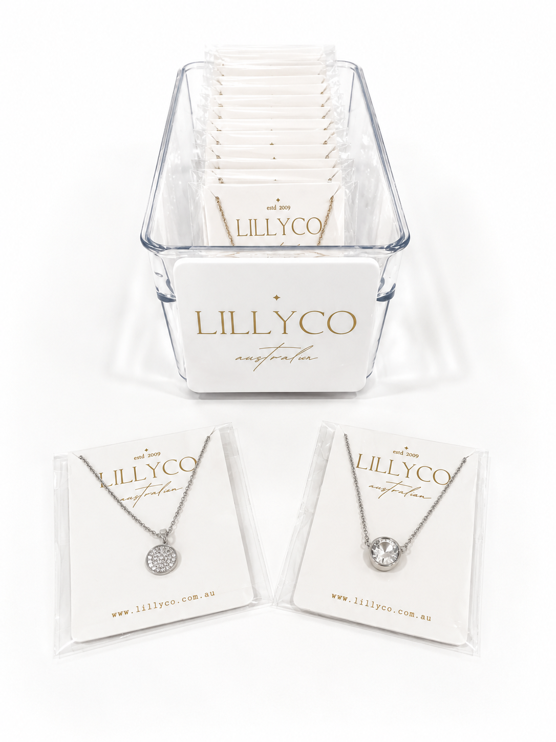 Bundles | x20 Silver | Fine Range Short Necklaces | In Branded Tray