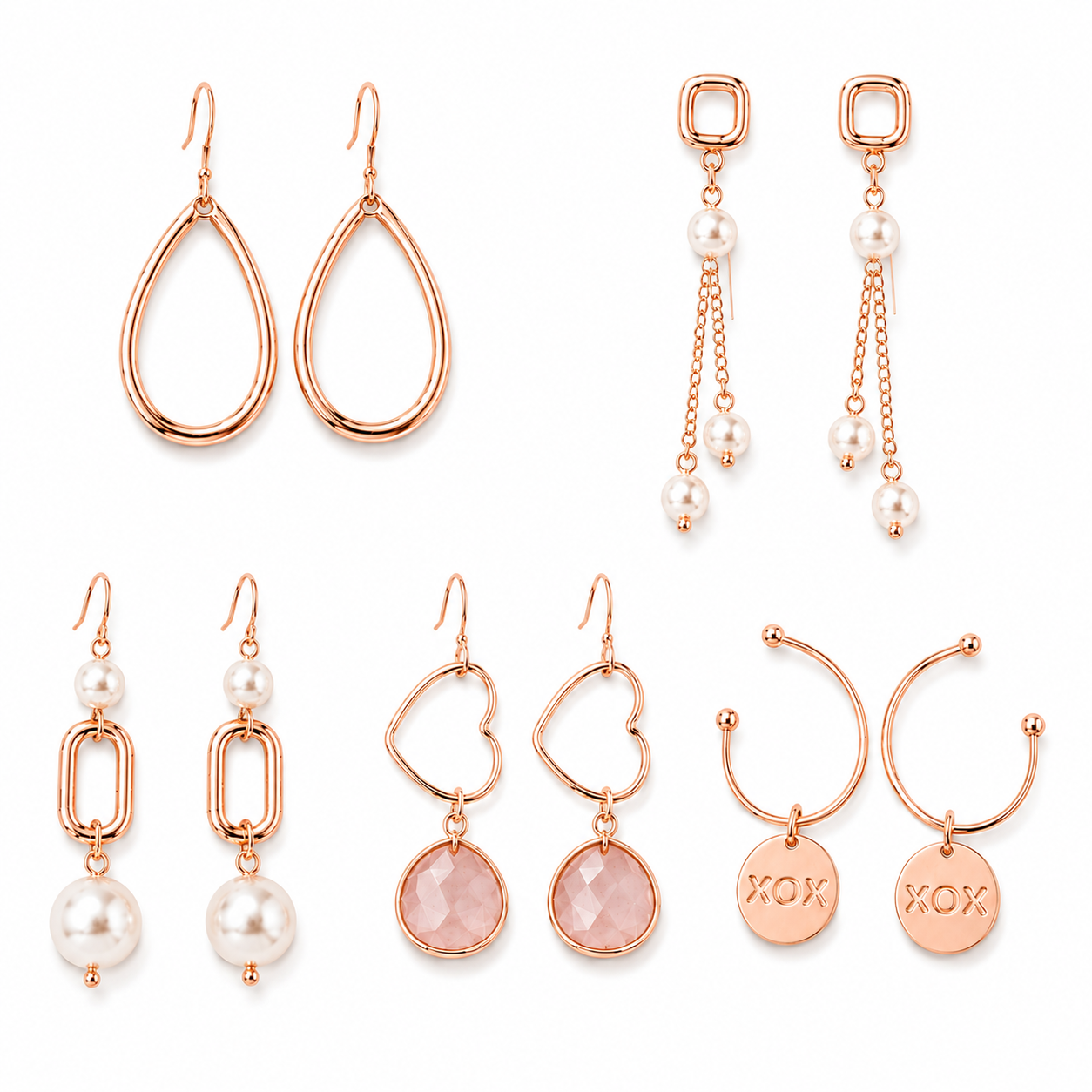 Mystery Pack | x5 EARRINGS | ROSE GOLD