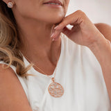 Fine | Boxed Rose Gold Circle of Hearts Pendant Necklace