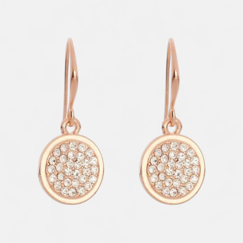Fine | Rose Gold Drop Cubic Zirconia Earring
