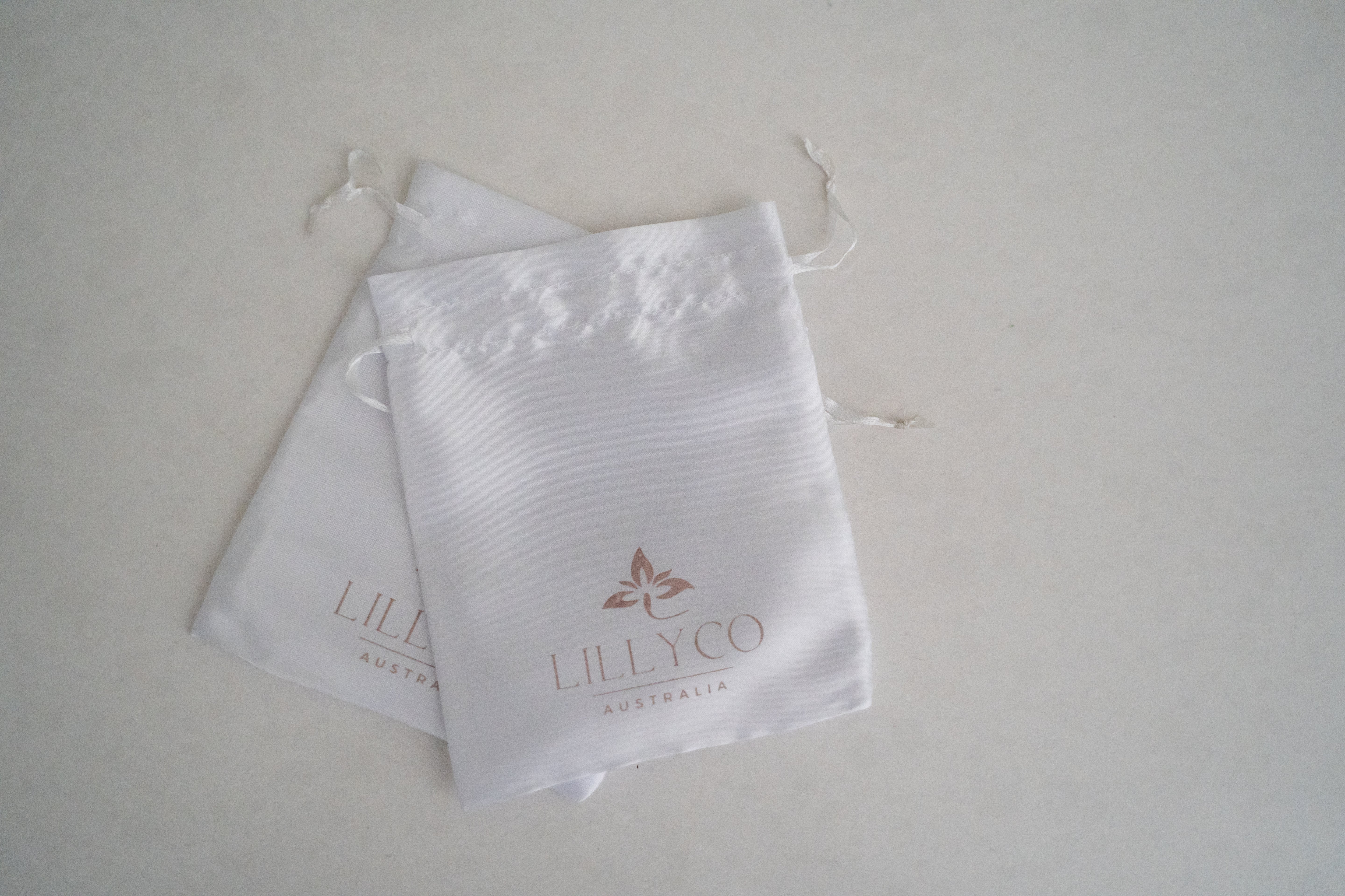 White Satin Pouch | Large | Lillyco AUSTRALIA