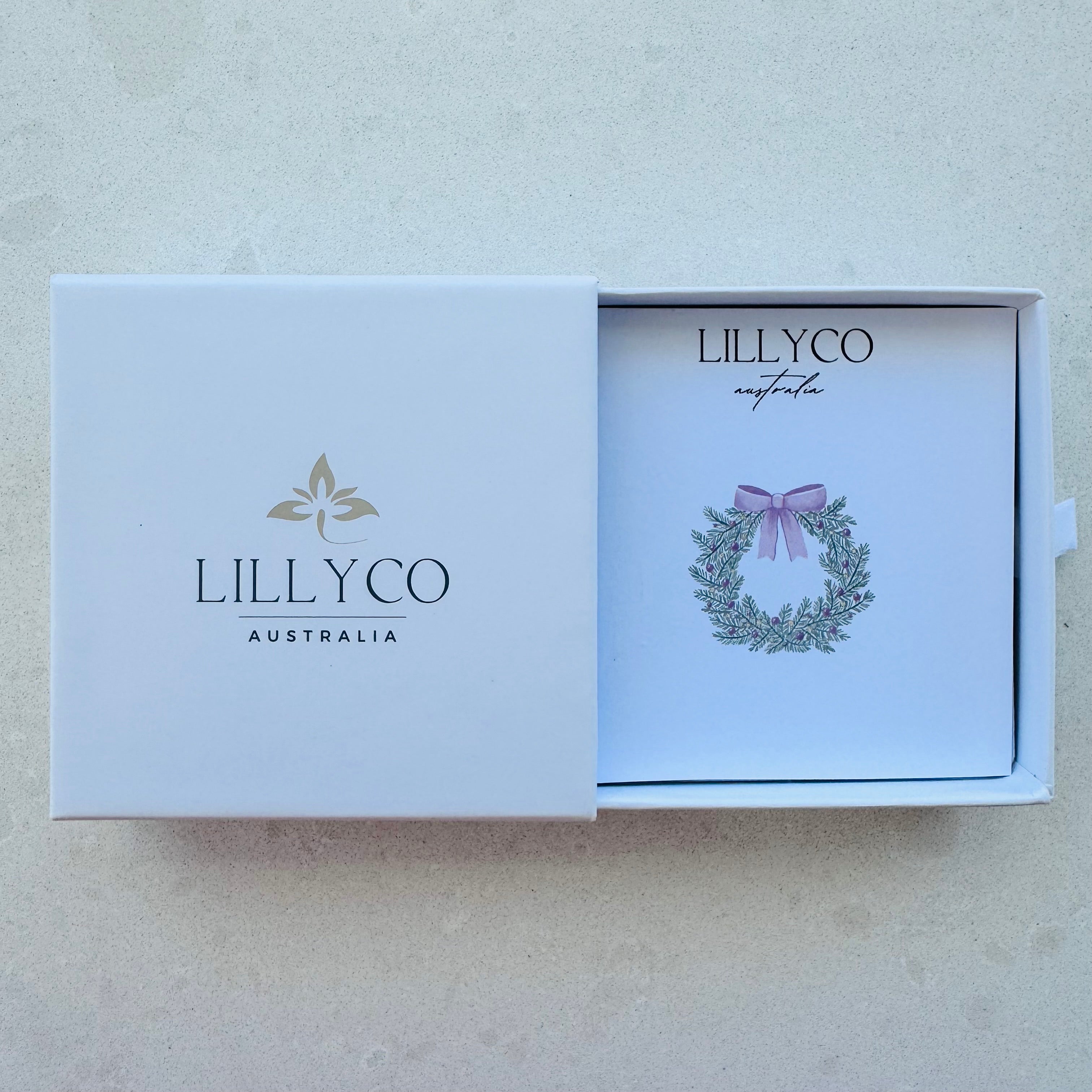 Christmas Wreath | Branded Insert | White Branded Gift Box