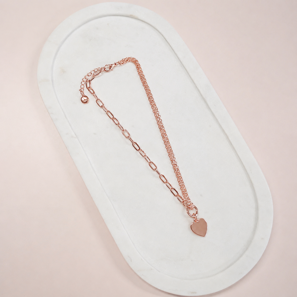 SHORT | Rose Gold Heart Necklace
