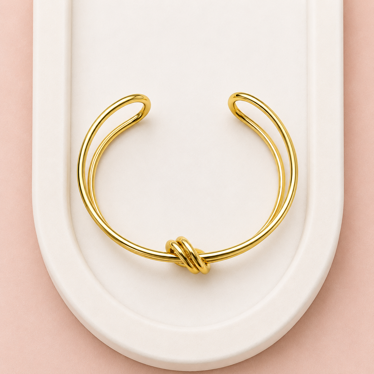 Yellow Gold Knot Bangle