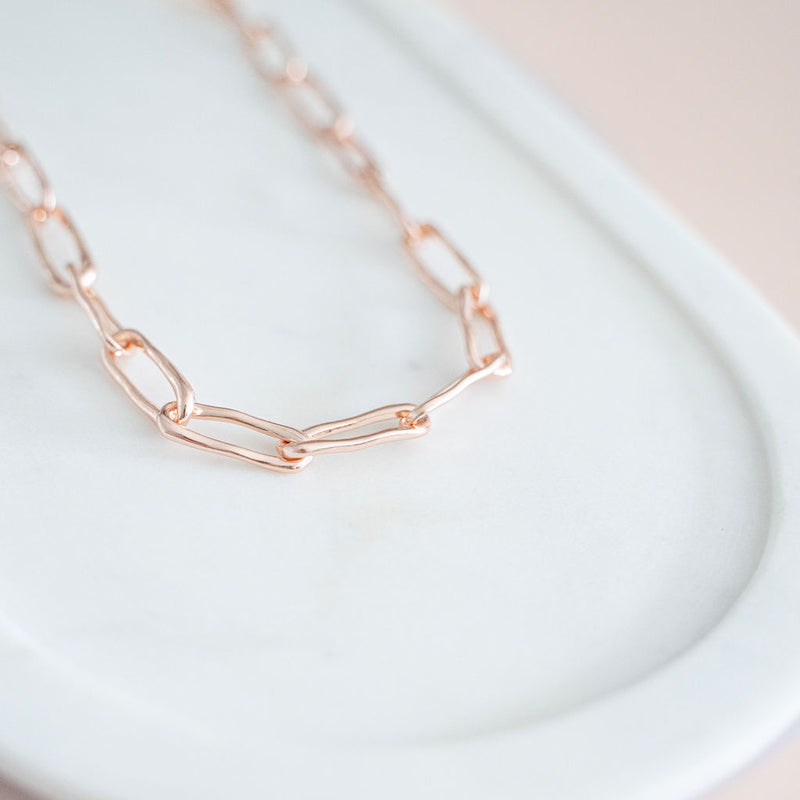 SHORT | Rose Gold Link Necklace