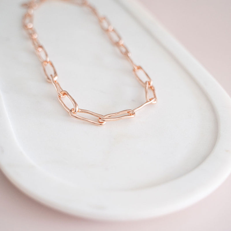 SHORT | Rose Gold Link Necklace