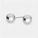 Fine | Silver Ball Earring