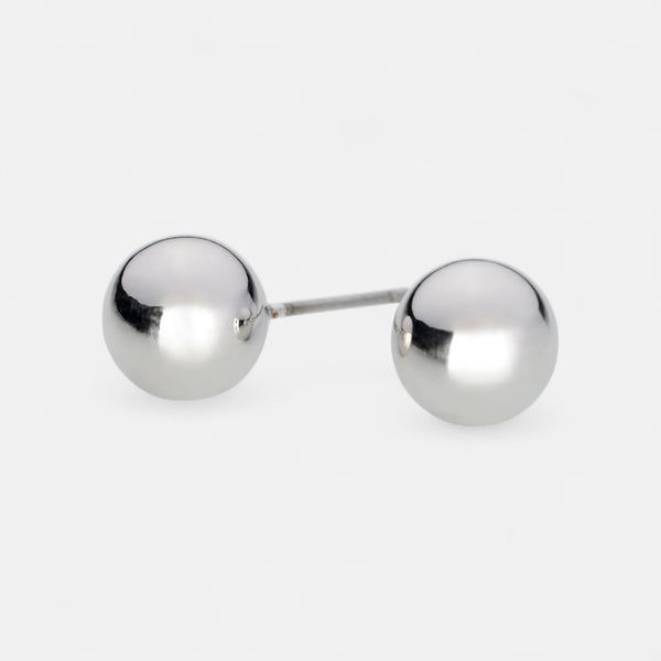 Fine | Silver Ball Earring