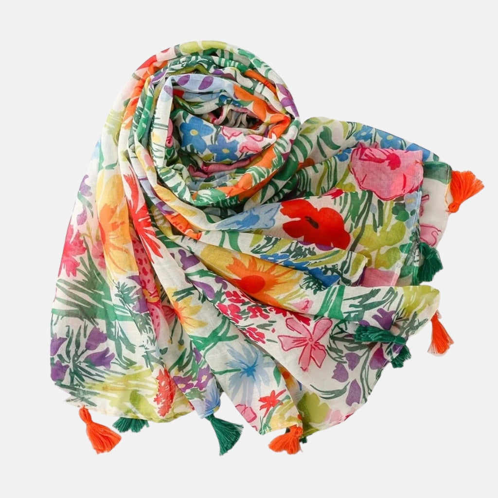 Ladies | Bright Pretty Floral Scarf