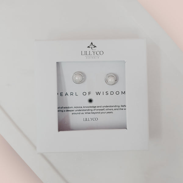 Fine | Pearl of Wisdom Boxed Silver Earring