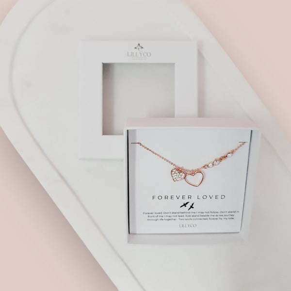 Fine | Forever Loved Boxed Necklace | Rose Gold