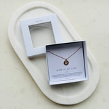 Fine | #1 Circle of Life Boxed Rose Gold Round Bling Necklace