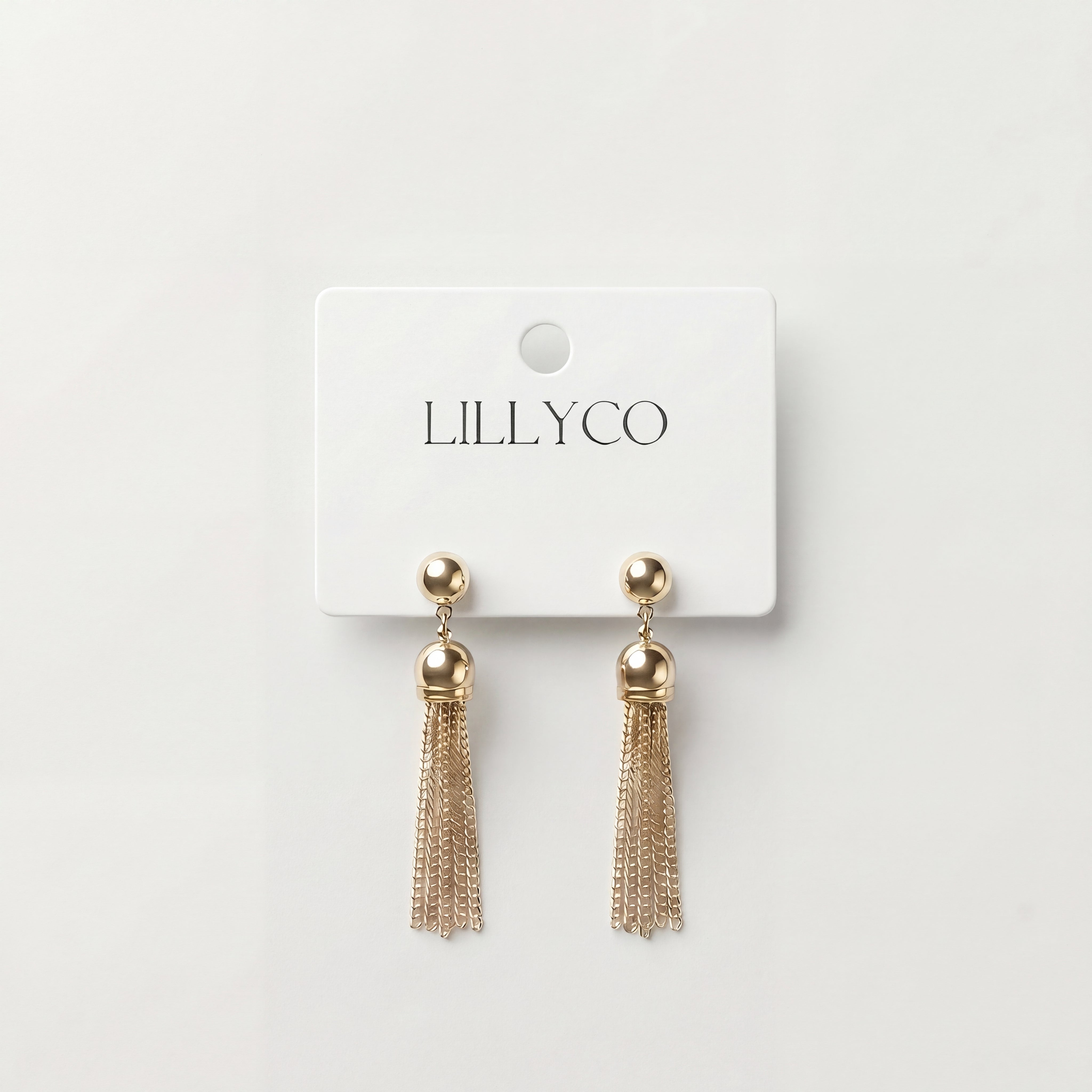 Gold Tassel Earring