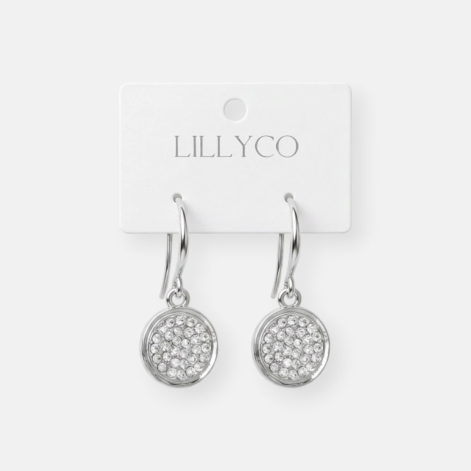 Silver Drop Cubic Zirconia Earring