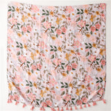 Ladies | Pink & Mustard Flower Scarf