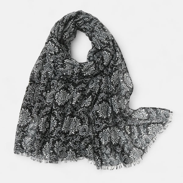 Black & White Pattern Scarf