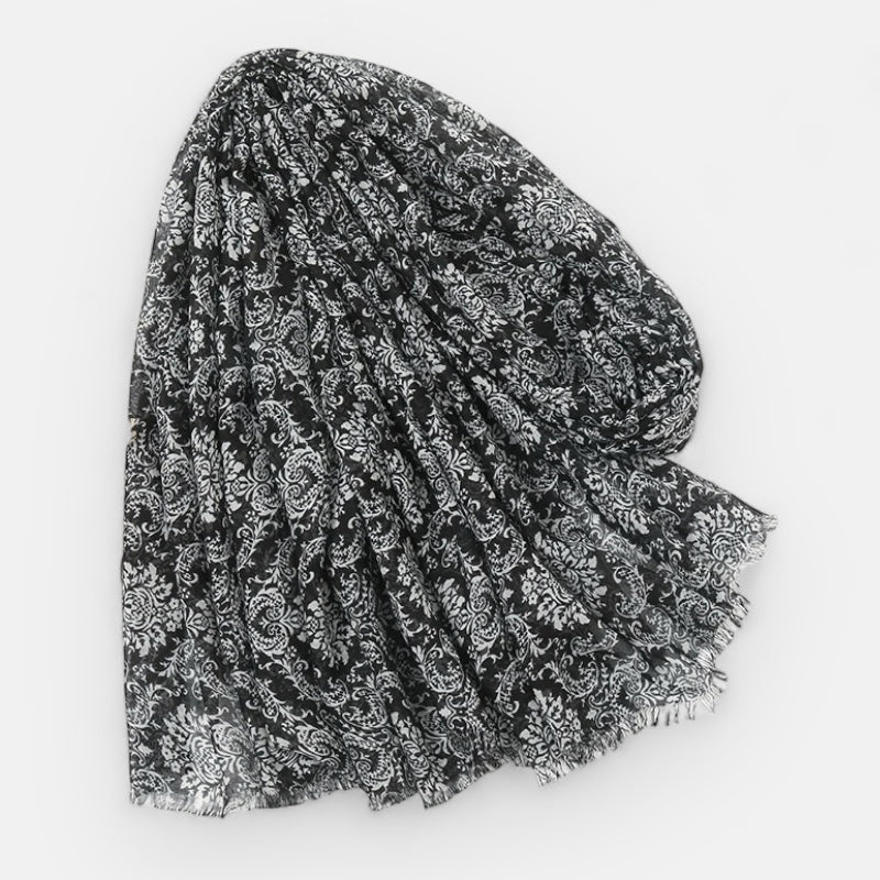 Black & White Pattern Scarf