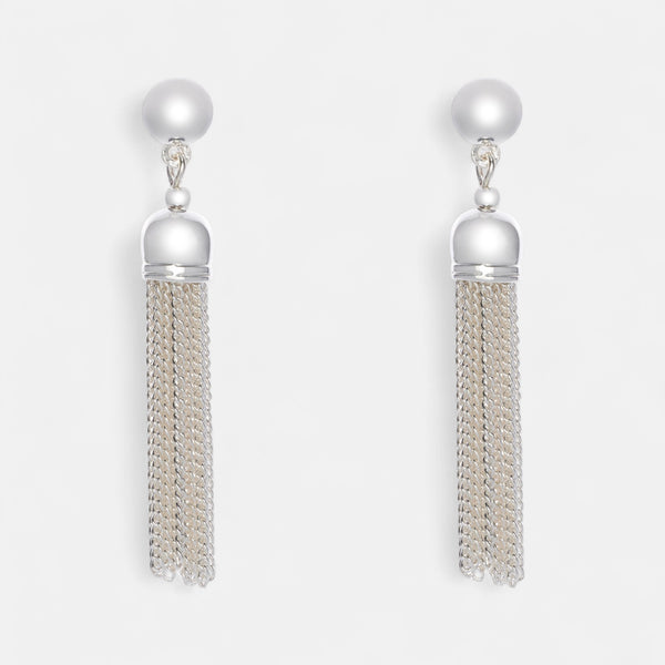 Fine | Silver Tassel Earring