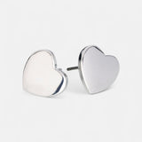 Fine | Silver Heart Earrings