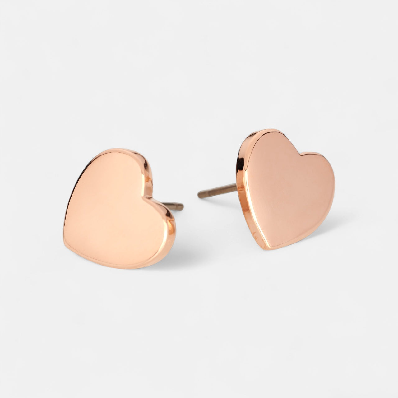 Fine | Rose Gold Heart Earring