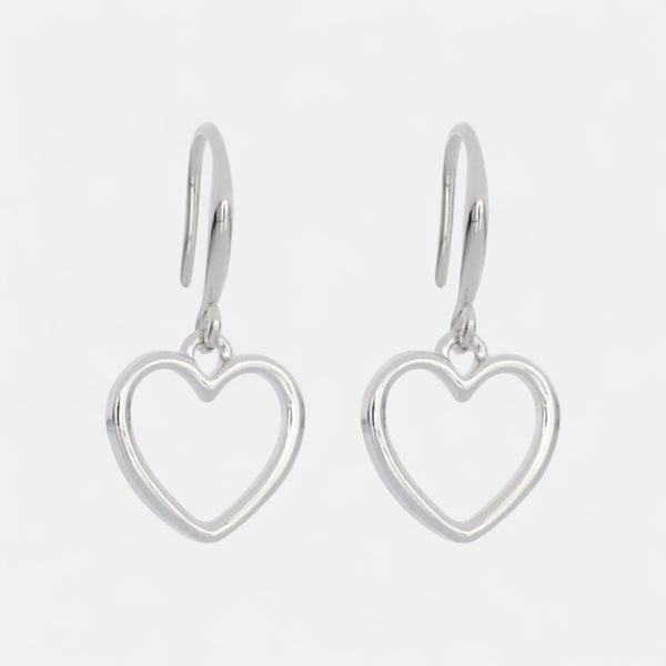 Fine | Silver Heart Earring