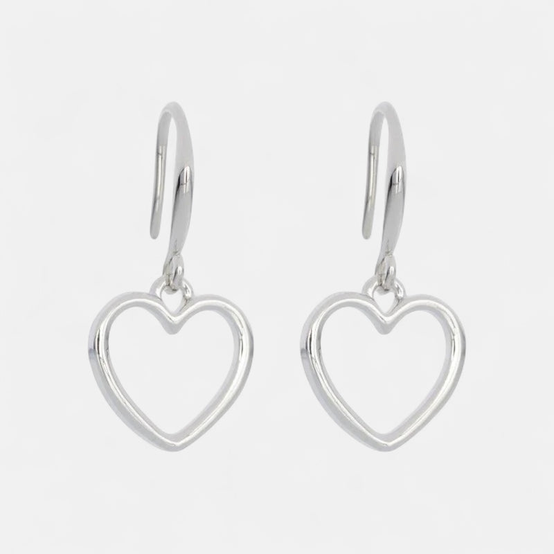Fine | Silver Heart Earring