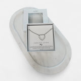 Fine | Forever Loved Boxed Bling Heart Necklace | Silver