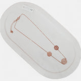 Fine | Boxed Rose Gold 3 Disc Necklace