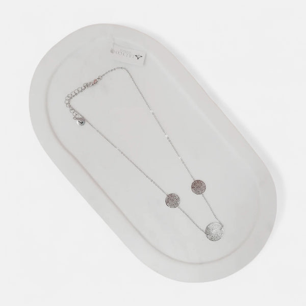Fine | Boxed Silver 3 Disc Necklace