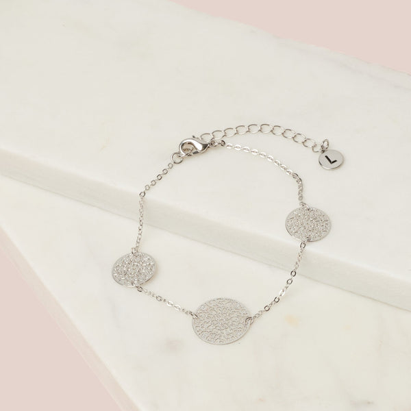 Fine | Silver 3 Disc Bracelet