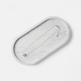 Fine | Short Silver Pearl Necklace