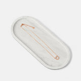 Fine | Short Rose Gold Circle Crystal Necklace