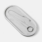 Fine | Long Silver Ring Necklace