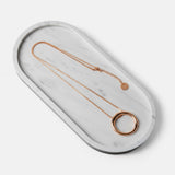 Fine | Long Rose Gold Ring Necklace