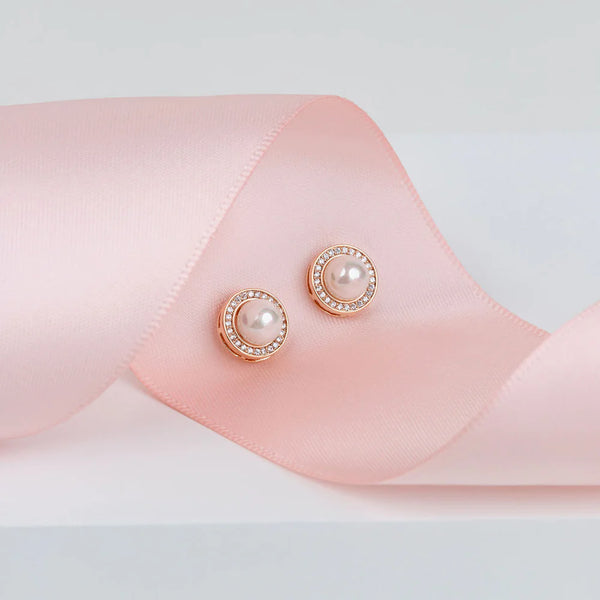 Fine | Pearl of Wisdom Boxed Rose Gold Earring