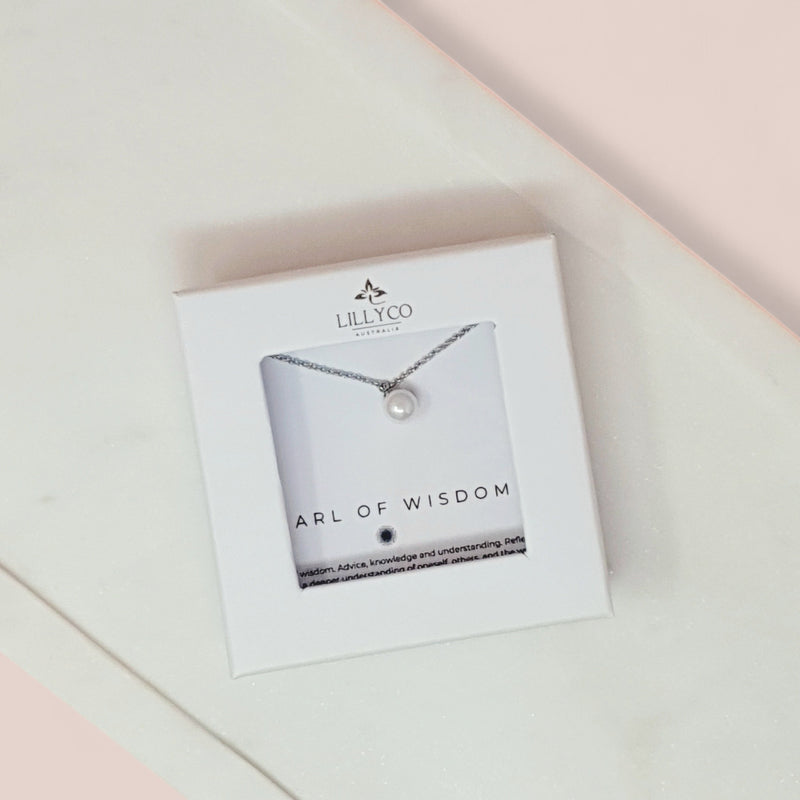 Fine | #2 Pearl of Wisdom Boxed Silver Necklace