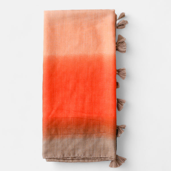 Orange & Tan Stripe Scarf