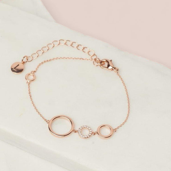 Fine | Rose Gold 3 Ring Bracelet