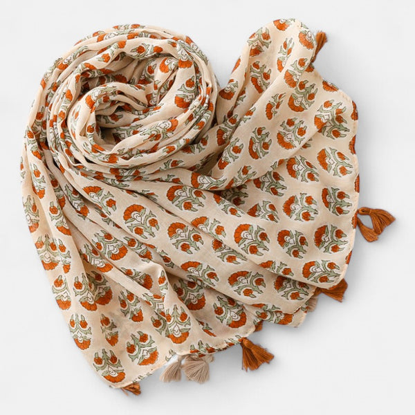 Ladies | Brown Modern Printed Scarf