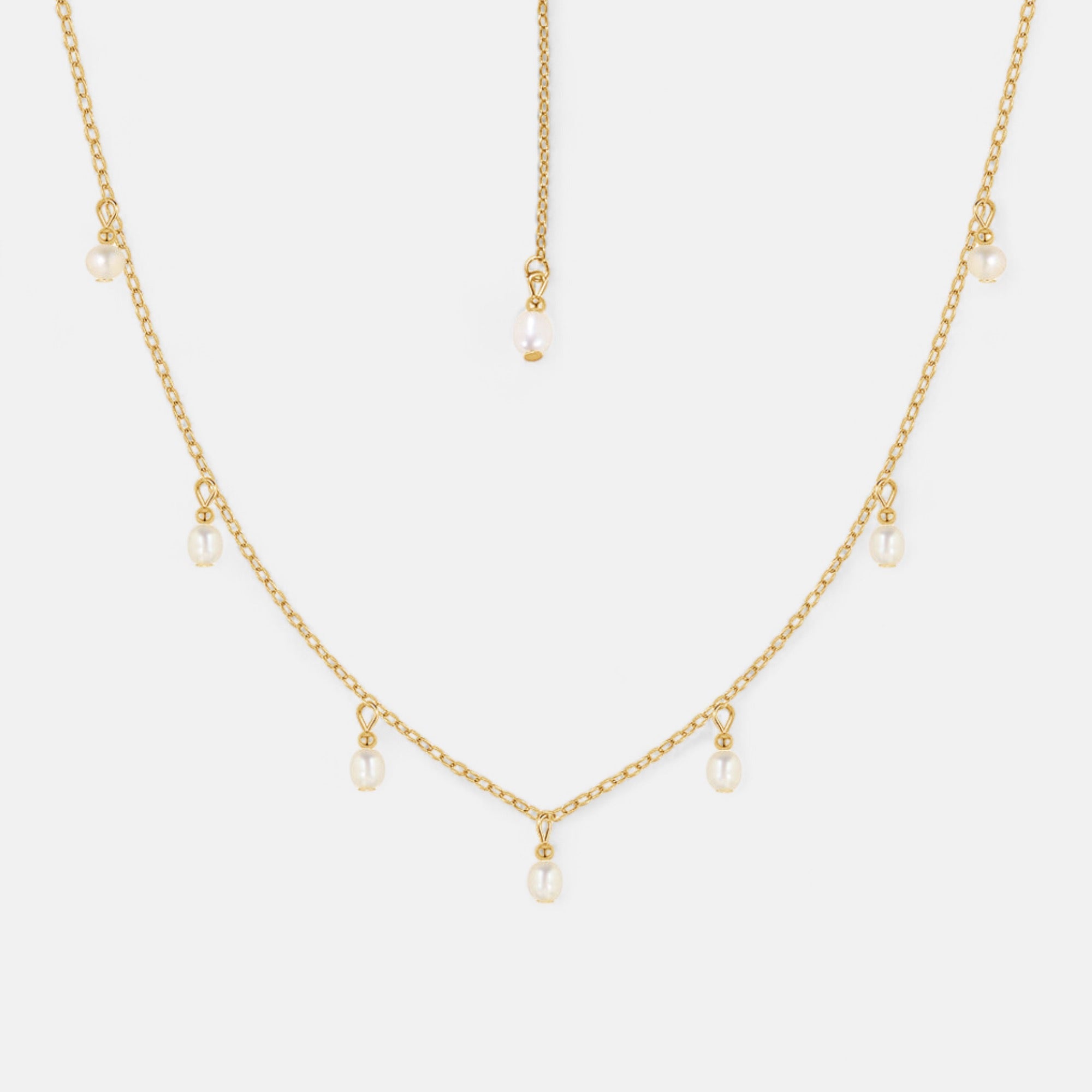 Freshwater Pearl Necklace | 18K Plated | Lillyco