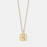 Birthstone June Necklace - 18K for Ladies