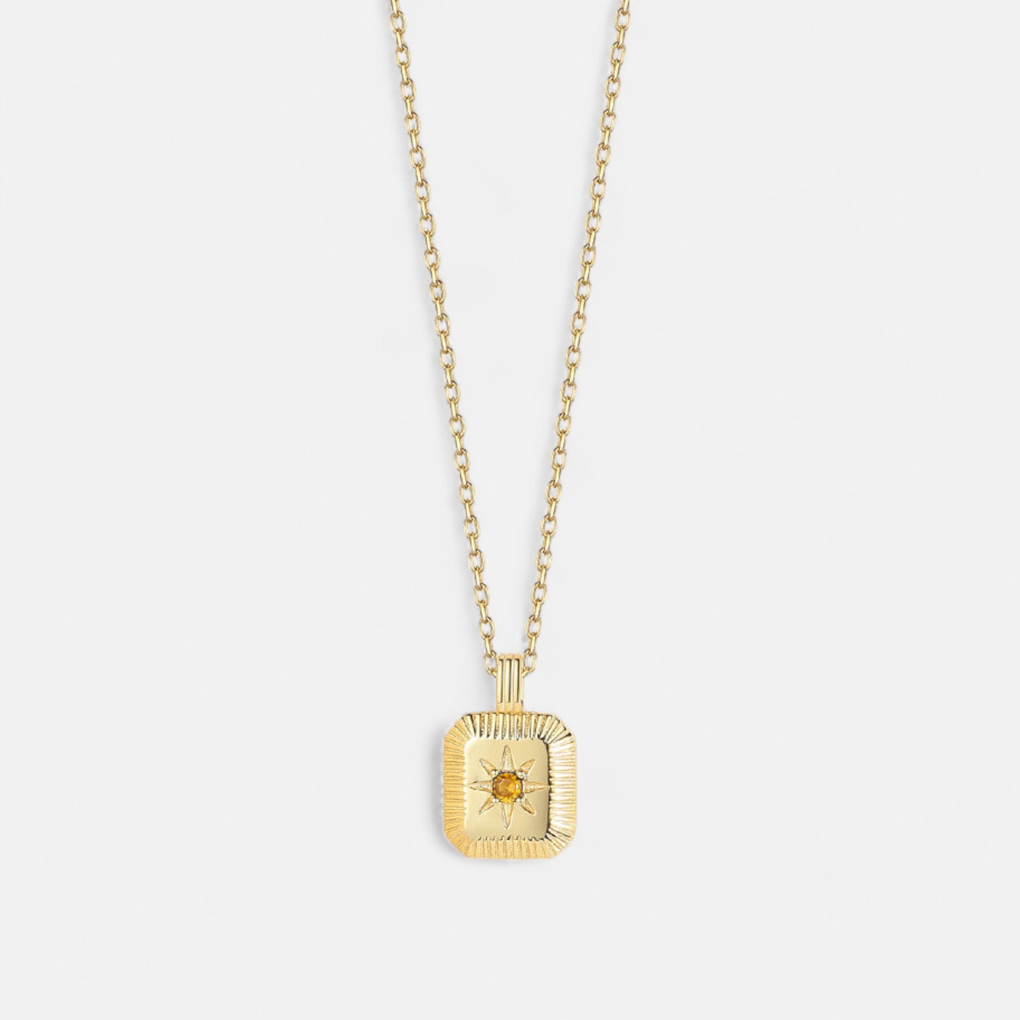 Birthstone November Necklace - 18K for Ladies