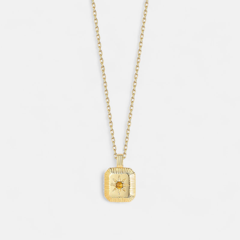 Birthstone November Necklace - 18K for Ladies