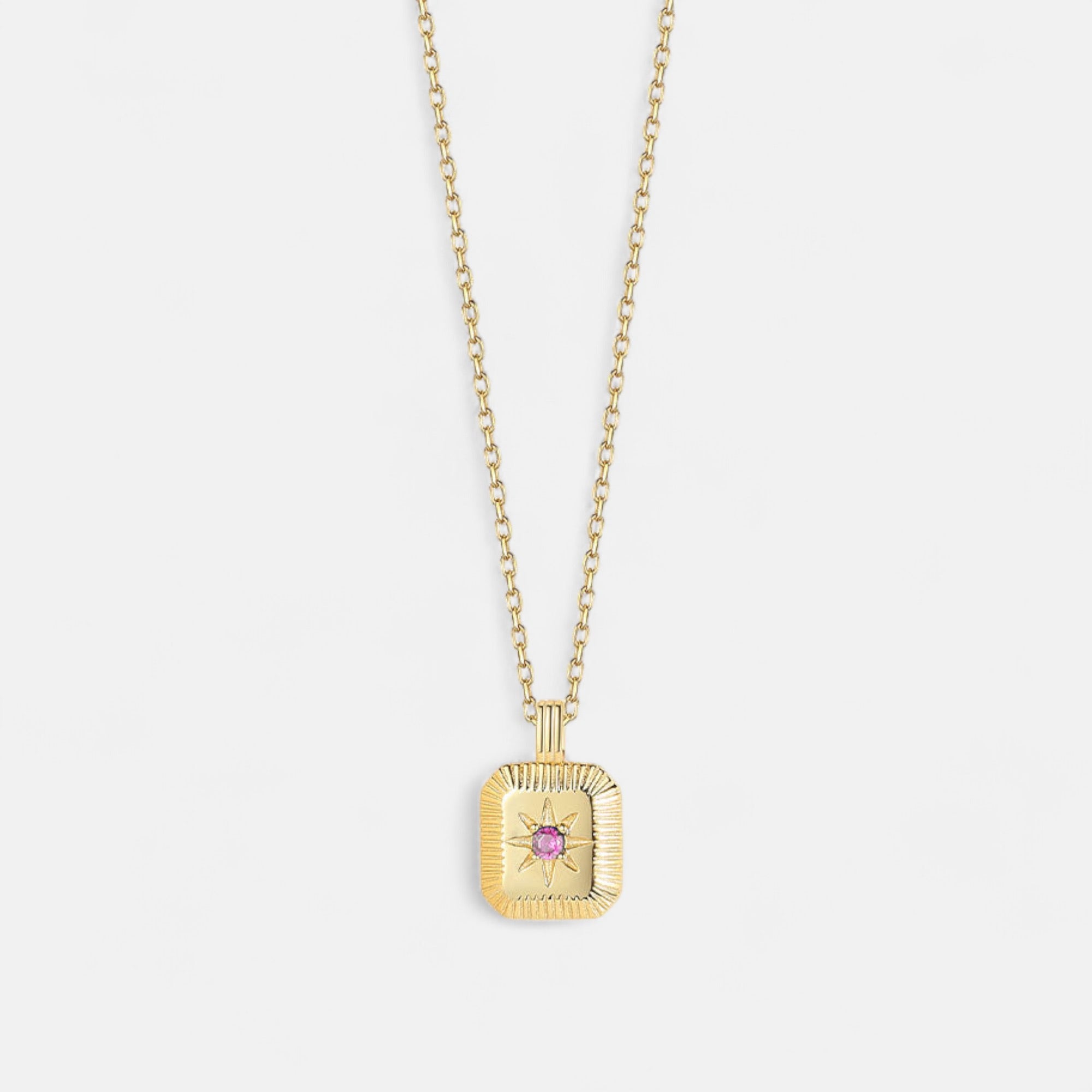 Birthstone October Necklace - 18K for Ladies