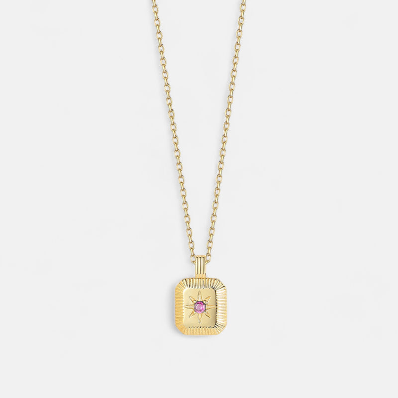 Birthstone October Necklace - 18K for Ladies