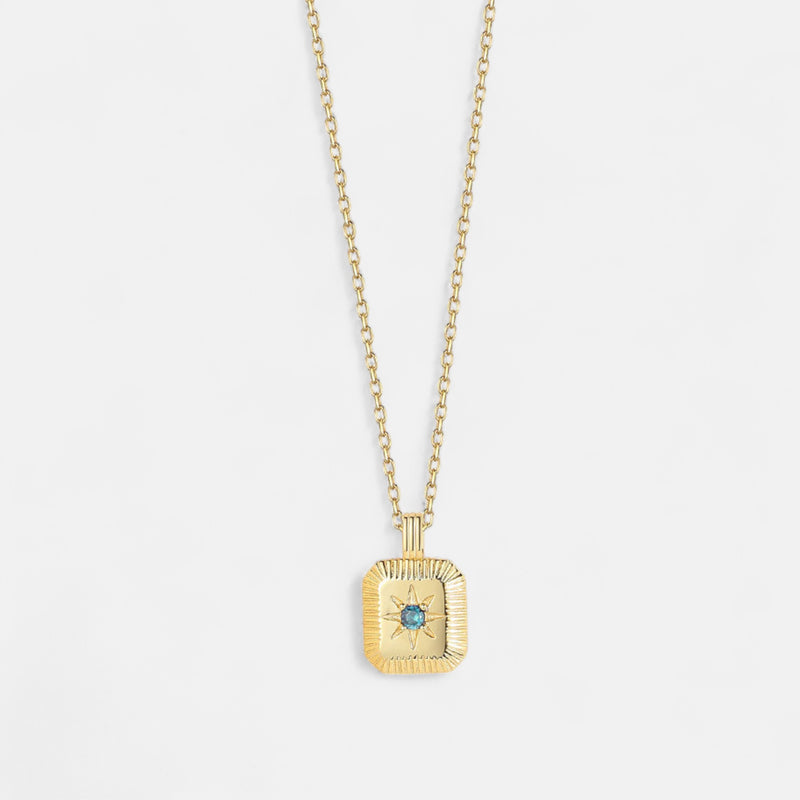 Birthstone December Necklace - 18K for Ladies